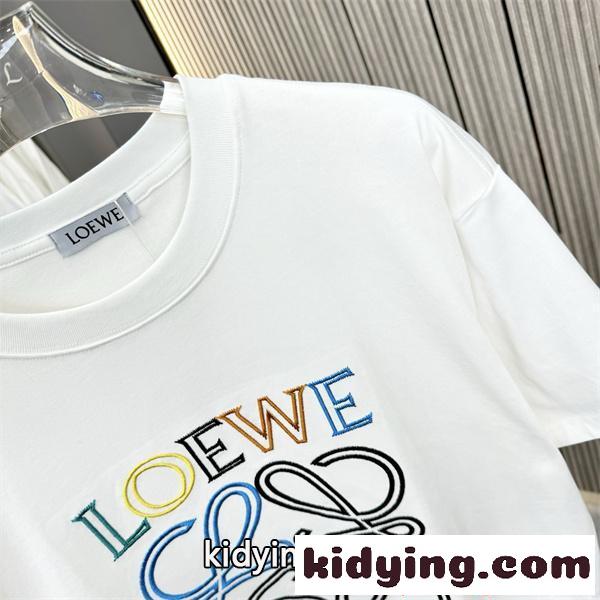 刺繍 半袖Tシャツ メンズ LOEWE 高級感 デザイン性 上品カジュアル ロエベ スーパーコピー-4