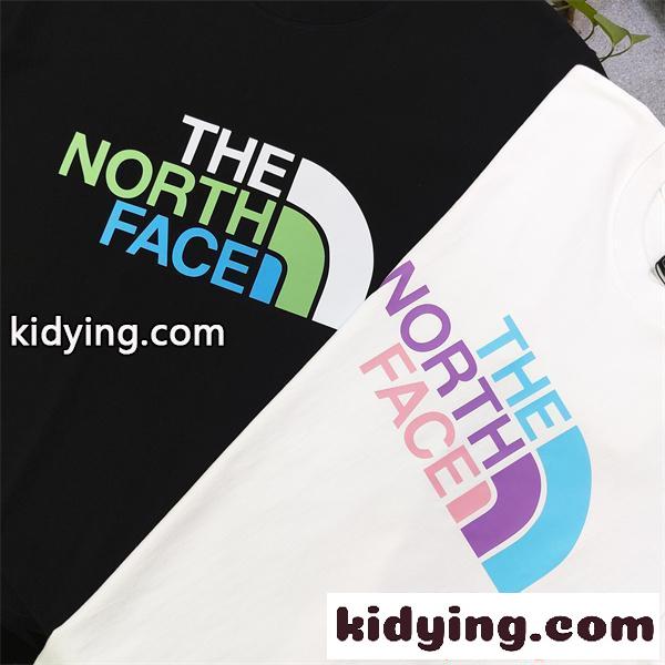 注目急増 ホワイト グラデーション THE NORTH FACE ザノースフェイス コピー スポーツミックス トレンド 半袖Tシャツ-4