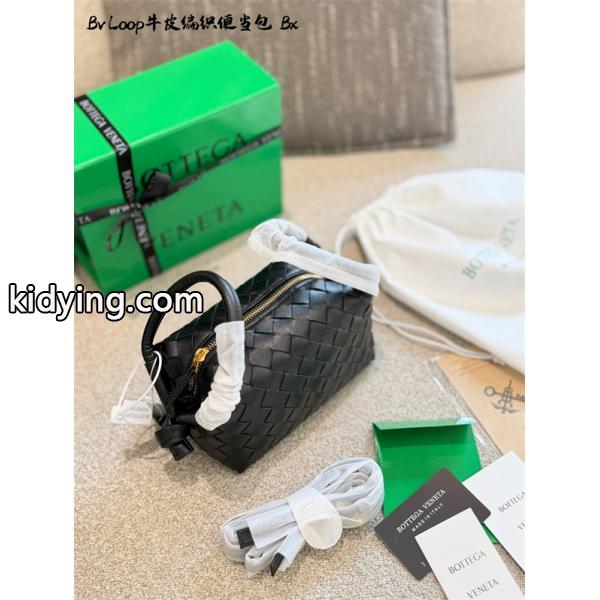 大人気Bottega Veneta Mini Loop黒色定番Intrecciatoボッテガ ヴェネタ ハンドバッグコピー-2