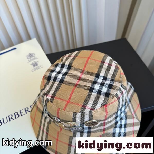 BURBERRY バーバリー 2026  ヴィンテージチェックバケットハット ワッペンデザイン ユニセックス クラシックスタイル-6