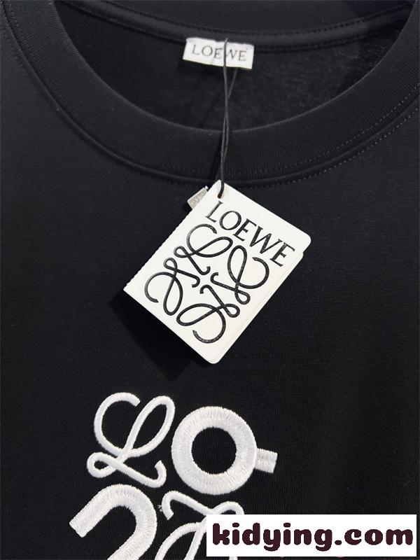 LOEWE ロエベ コピー 半袖Tシャツ メンズ 人気話題 上品シンプル 柔軟素材 夏服-4