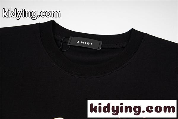 AMIRI モノトーン アミリ コピー 半袖Tシャツ シンプル 高見え カジュアル 2026新作コーデ-3