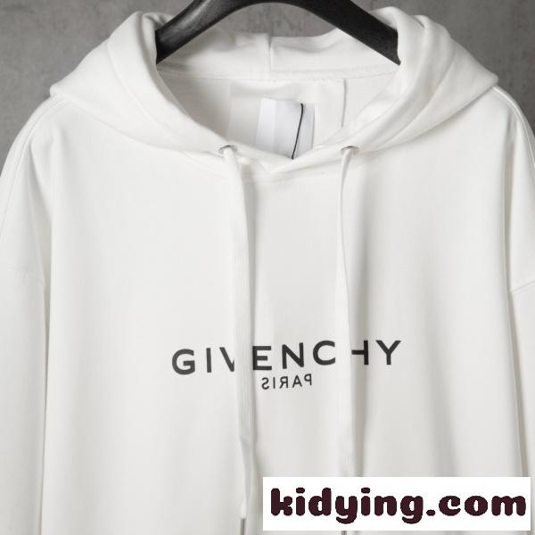 2026新作 GIVENCHY 激安 ジバンシィ 反転ロゴ プルオーバーパーカー オーバーサイズ フーディー-2