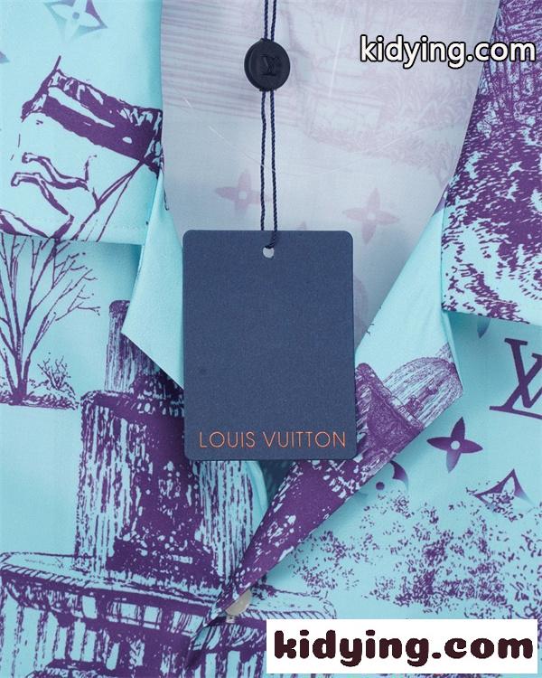 半袖シャツ 爽やか 配色美 シルエット綺麗 トレンド感 LOUIS VUITTON ルイヴィトン スーパーコピー-6