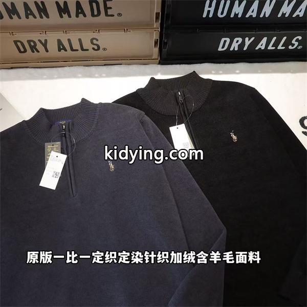 今季注目 上質感漂う 刺繍 ハーフジップ Polo Ralph Lauren ポロ ラルフローレン コピー ニット 大人-4