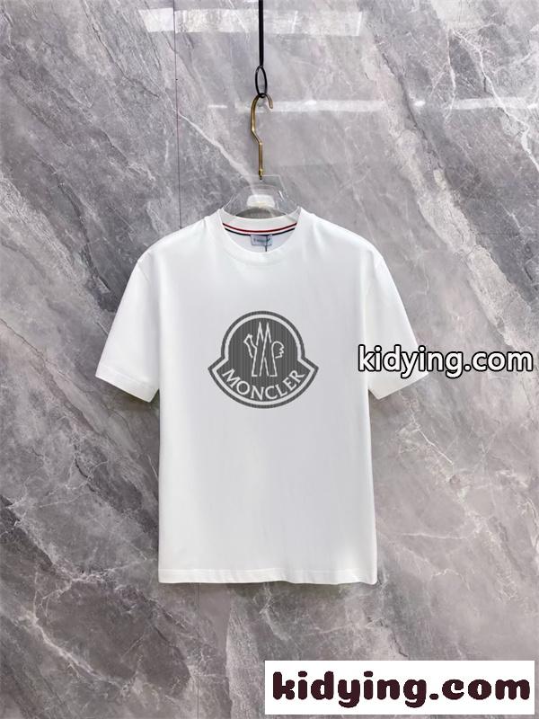 サークルロゴ グラフィックアクセント スマート見え 好評セレクト MONCLER モンクレール コピー 半袖Tシャツ-1