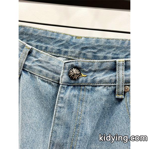 個性派 グラフィック配置 遊び心演出 デニムパンツ クロムハーツ Chrome Hearts コピー-6