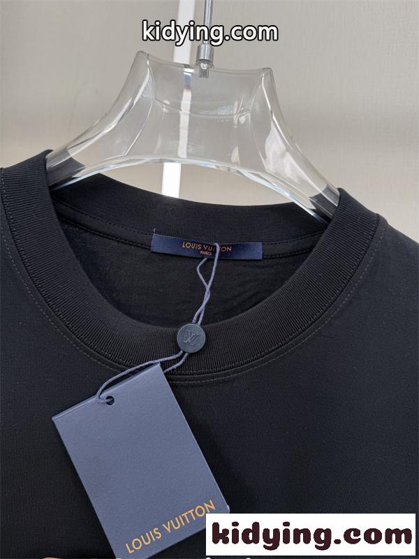ラインストーンロゴ スクリプトデザイン  売れ筋 LOUIS VUITTON ルイヴィトン コピー 半袖Tシャツ 着映え 即戦力-2