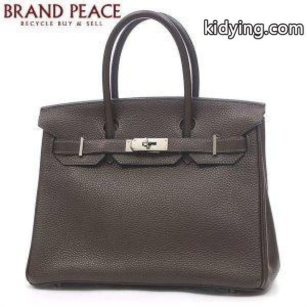 エルメス バーキン30　トゴ　ショコラ　シルバー金具　H刻印 エルメス HERMES-0