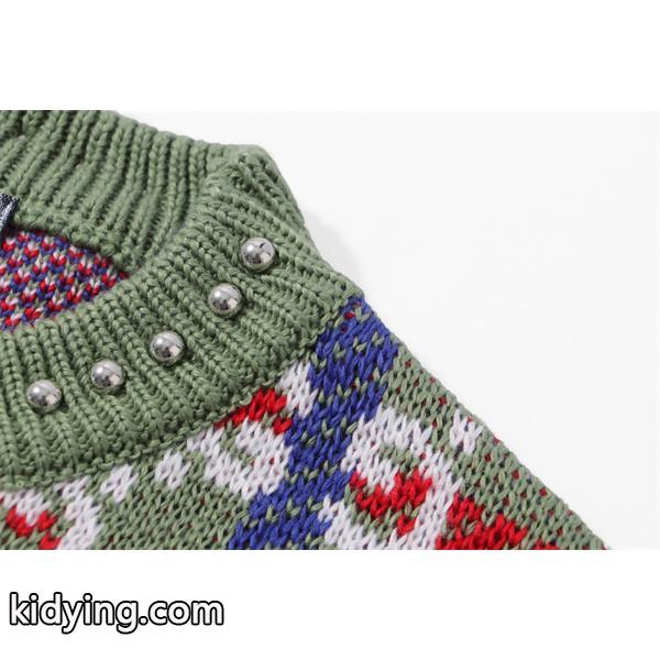 希少 入手困難 GUCCI GGチェック ニット グリーン グッチ コピー-2