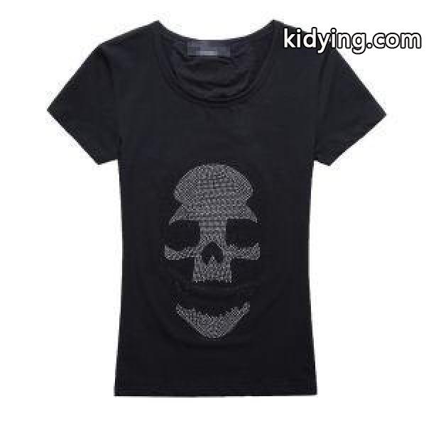 フィリッププレイン 2015 春夏 ダイヤ付き 細身 クルーネック レディース 半袖 Tシャツ 3色可選_フィリッププレイン PHILIPP PLEIN_ブランド コピー 激安(日本最大級)-0