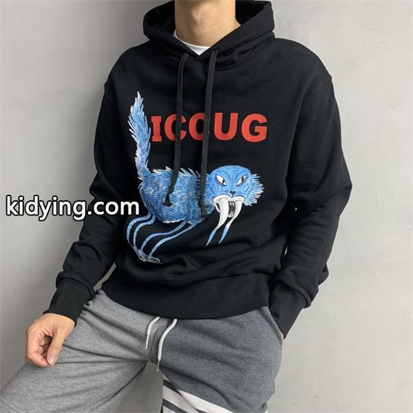 ブルー怪獣 ブラック グッチ GUCCI コピーパーカー メンズ マスキュリン 季節限定モデル-8
