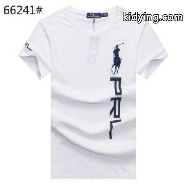 2018春夏期間限定Polo Ralph Laurenポロ ラルフローレン激安刺繍ワッペン付きビジネス用メンズクルーネック半袖Ｔシャツ-1
