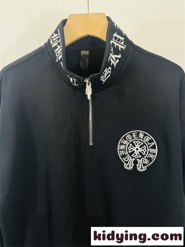 スウェット 立ち襟 刺繍デザイン ストリート風 トレンド新作 CHROME HEARTS クロムハーツ コピー-2