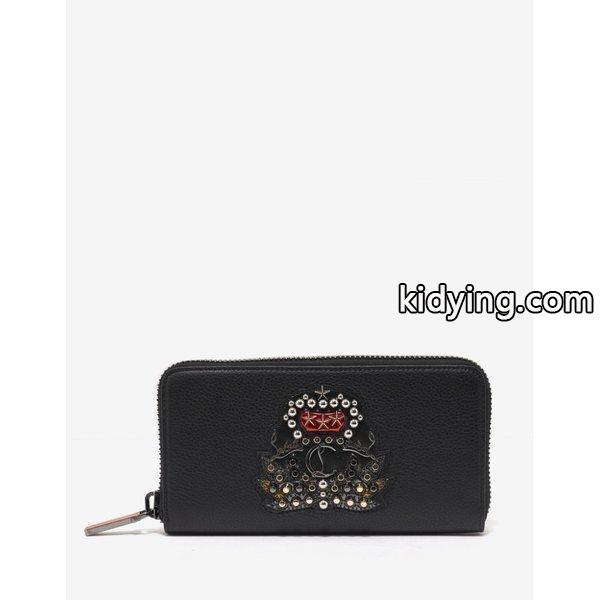 クリスチャン ルブタン Christian Louboutin メンズ 財布 Panettone Leather Crest Wallet Black :cb2-ff118e191f:フェルマート fermart シューズ - 通販ショッピング-0