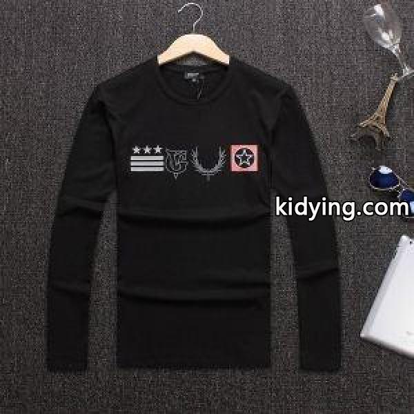 爆買い定番人気3色展開長袖tシャツオールシーズンメンズ用トップス万能アイテム合わせやすいドルガバスーパーコピー服-0