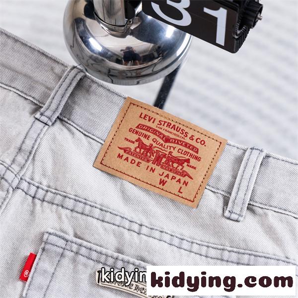 ライトグレー デニムパンツ Chrome Hearts クロムハーツ コピー クロス刺繍パッチ ウォッシュ加工 ストレートシルエット 5ポケットジーンズ-5