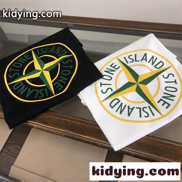 2026話題モデル STONE ISLAND ストーンアイランド コピー 半袖Tシャツ プリント 通気素材 ストリート-1