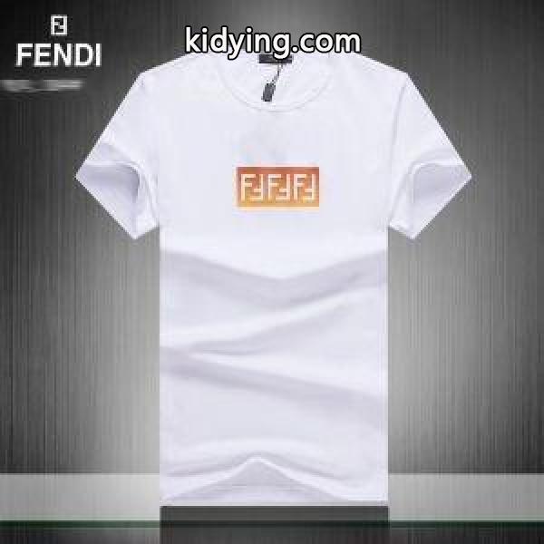 驚きの破格値品質保証男らしさロゴプリント夏物紳士FENDIフェンディ コピーTシャツトレーニングライフカジュアル-1