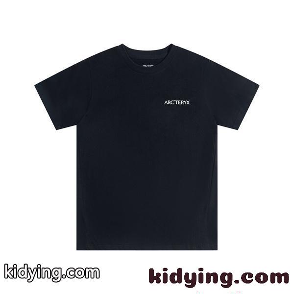 ARCTERYX ブラック シンプル 半袖Tシャツ 快適フィット アークテリクス コピー ミニマル 洗練-0