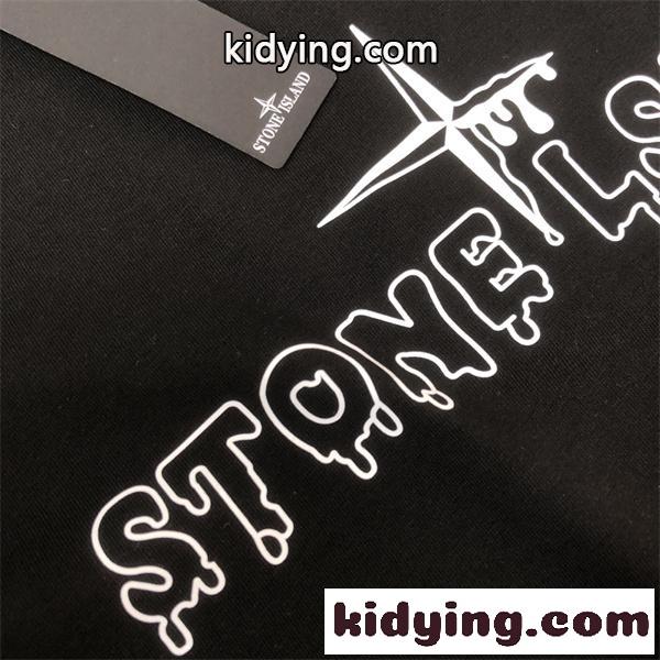 レタリングデザイン 男女兼用 夏コーデ映え STONE ISLAND ストーンアイランド コピー 半袖Tシャツ こなれ感ある新入荷-5
