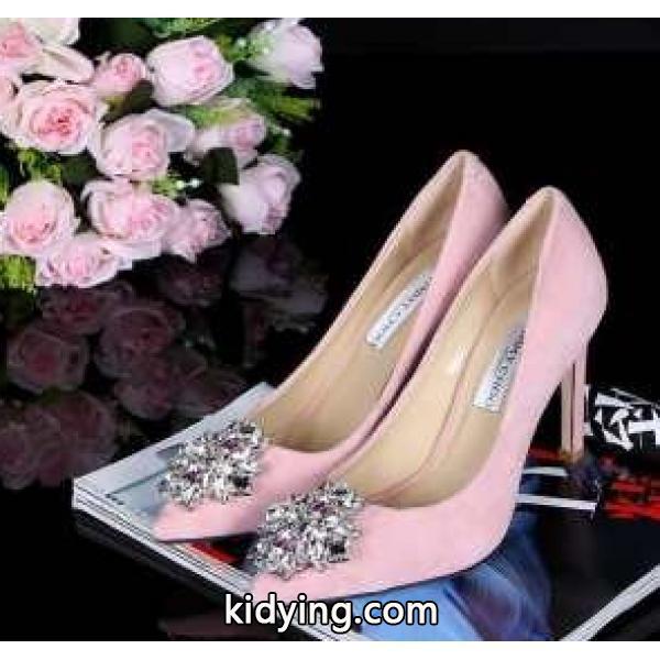チャーミングで素敵♥ JIMMY CHOO-ジミーチュウ レディース ハイヒール ピンク-0