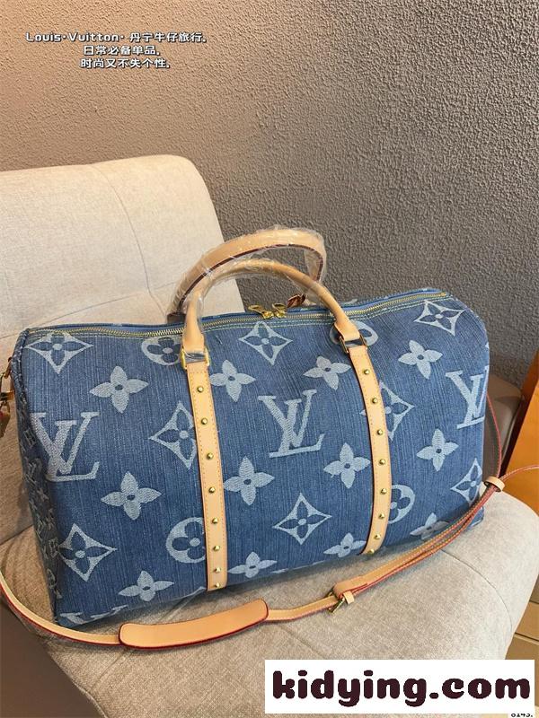 大容量❤ルイヴィトンkeepall ボストンバッグコピー&2026新作激安通販LOUIS VUITTONデニム人気色-5