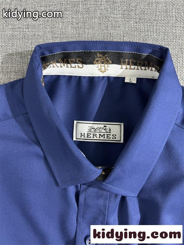 長袖シャツ HERMES メンズ シンプルデザイン ビジネスカジュアル 上品 エルメス コピー-5