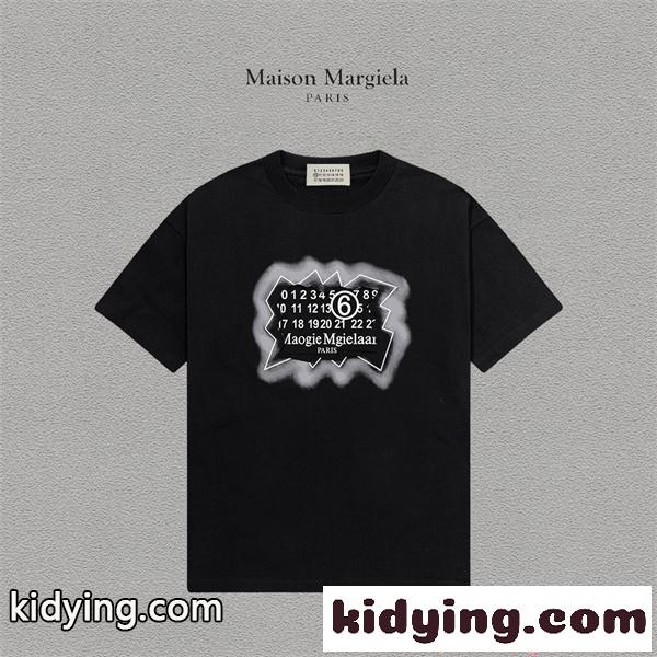 Maison Margiela メゾン マルジェラ コピー 半袖Tシャツ モード雰囲気 プリント ゆったり 夏トップス-1