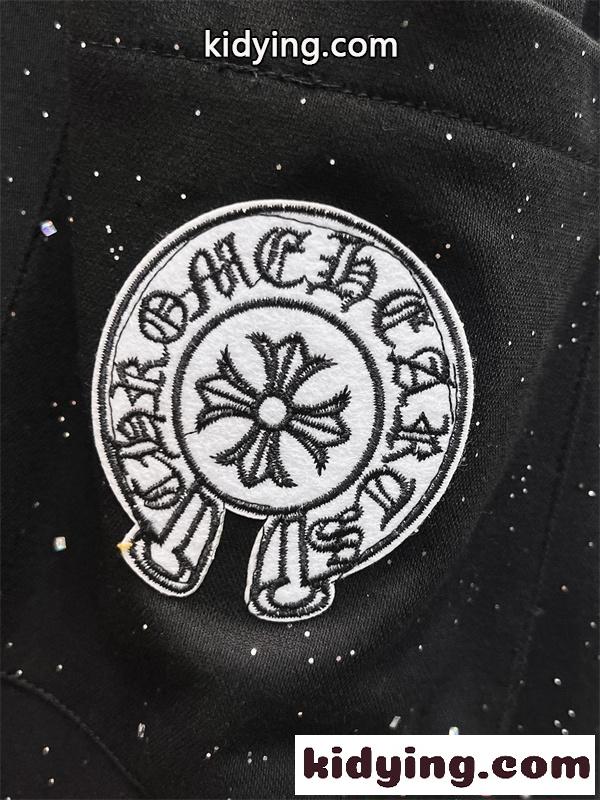 注目 ブラック CHROME HEARTS クロムハーツ コピー シルバー モード系 高級感 カジュアル ハーフパンツ-7