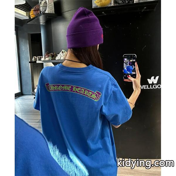 クロムハーツ CHROME HEARTS 半袖Tシャツ コピー 男女兼用春夏最新アイテム 人気を抑えて新品_ブランド コピー 激安(日本最大級)-0