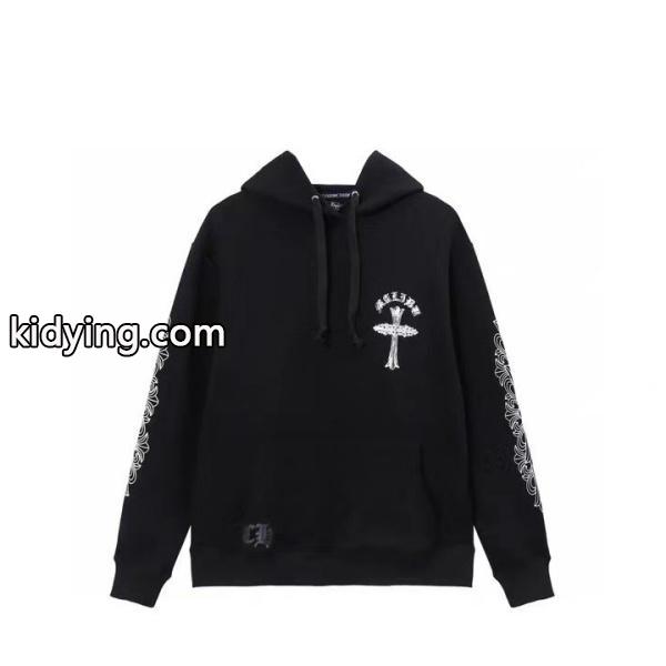 CHROME HEARTS スーパーコピー パーカー 気品 重厚 クロスロゴ ブラック トレンド クロムハーツ-1