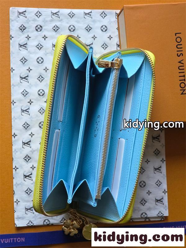 Louis Vuitton コピー ルイヴィトン M27504 長財布 モノグラムアンプラント イエロー ラウンドファスナー ゴールド金具 N級品  スリムウォレット 日本限定風-4