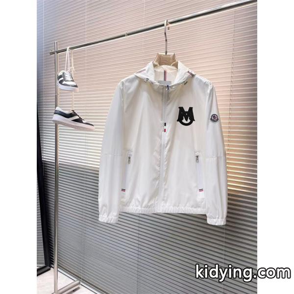 着心地抜群 ホワイト ブラック MONCLER モンクレール 偽物 2026新作 ジャケット モノトーン-1