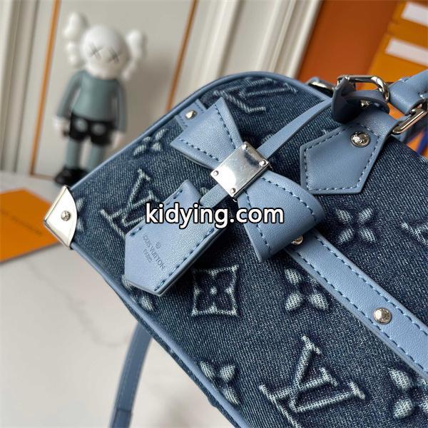 LOUIS VUITTON ルイヴィトン コピー トレンド素材 デニム ハンドバッグ 上品カジュアル-4