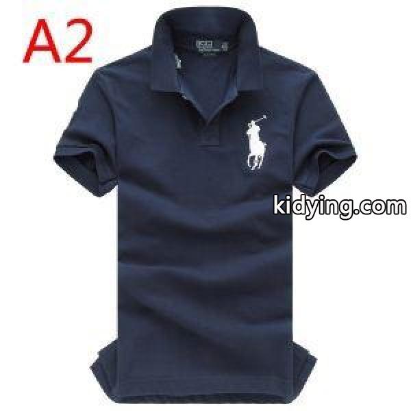 スマートなPolo Ralph Laurenポロ ラルフローレン激安無地ストライプメンズビジネス用ポロ半袖tシャツコピー-1