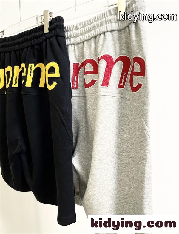 ロゴ刺繍 ビッグプリント ウエストゴム ドローストリング 夏用 シュプリーム コピー SUPREME-6