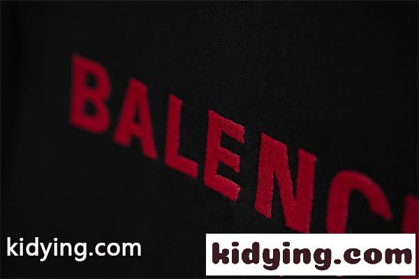 BALENCIAGA 半袖Tシャツ 刺繍 ワンポイント バレンシアガ 偽物 洗練 ベーシック 上品 快適-7