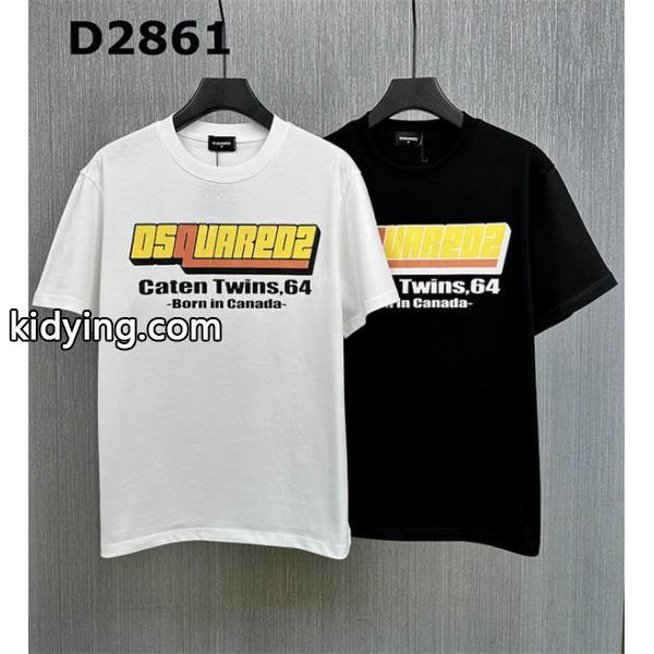 2色可選春夏 DSQUARED2 ディースクエアード 格安! 半袖Tシャツ 首胸ロゴ_ディースクエアード DSQUARED2_ブランド コピー 激安(日本最大級)-0