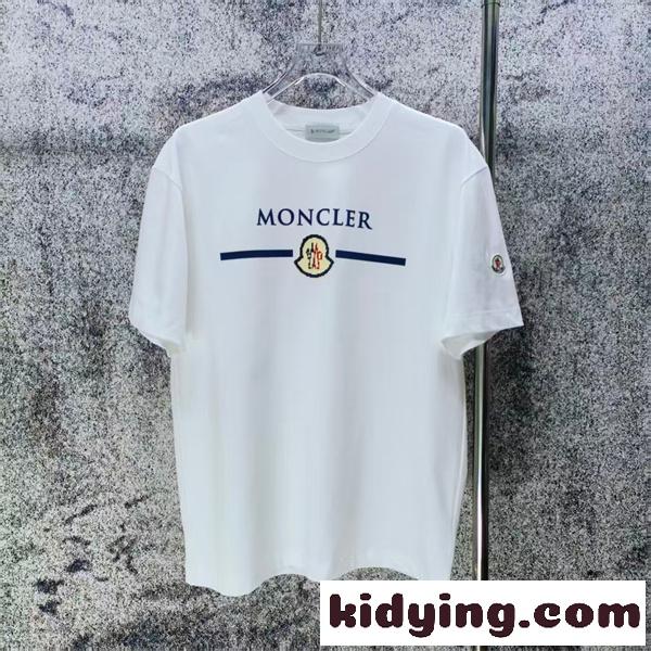 エンブレムモチーフ フロントプリント すっきりコーデ MONCLER モンクレール コピー 半袖Tシャツ 好印象アイテム-0