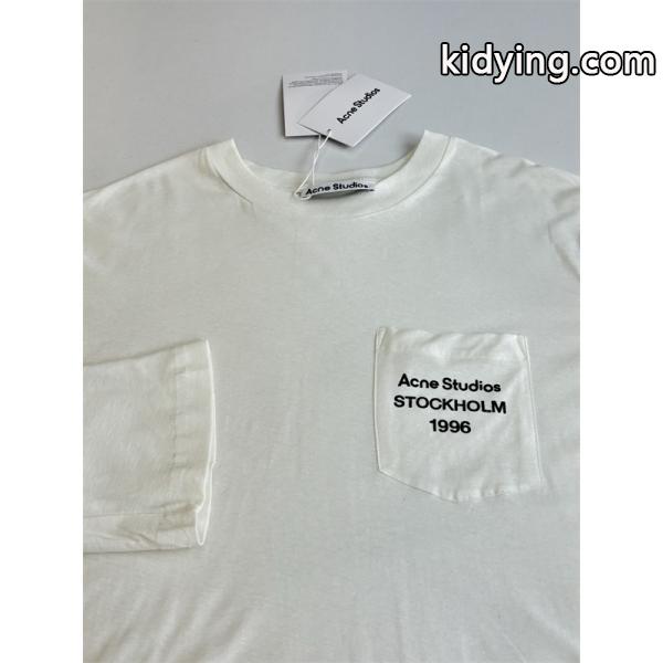 Acne Studios アクネ ストゥディオズ コピー 激安 25FW リネンコットン長袖Tシャツ メンズ レディース ユニセックス 高級混紡素材 北欧デザイン-2