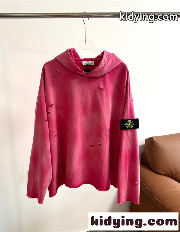 パーカー オーバーサイズ ダメージ加工 STONE ISLAND ストーンアイランド スーパーコピー ストリート-2
