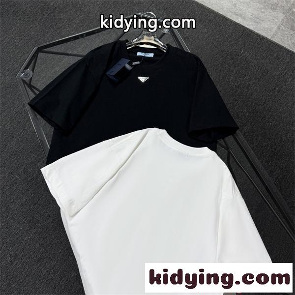 半袖Tシャツ 新作 メンズ レディース PRADA プラダ コピー ゆったり上質 モード系 売れ筋-2