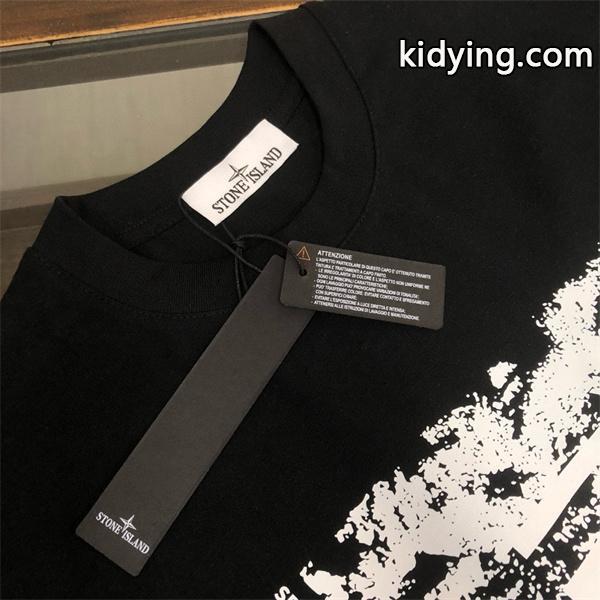 ストーンアイランド 長袖ｔシャツ偽物 トレンド グラフィックデザイン 高品質 ホワイト STONE ISLAND-3