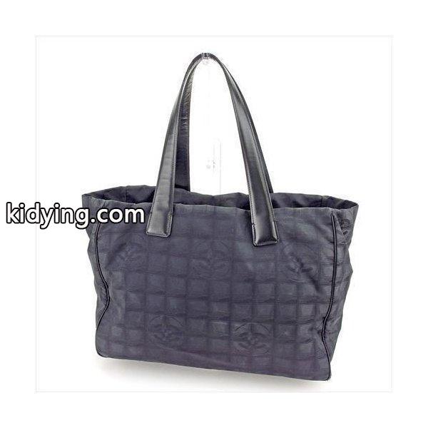 Chanel バッグ トートバッグ トラベルライン トートMM ブラック ゴールド レディース メンズ 訳あり 中古 Bag :T5526:ブランドデポTOKYO - 通販ショッピング-0