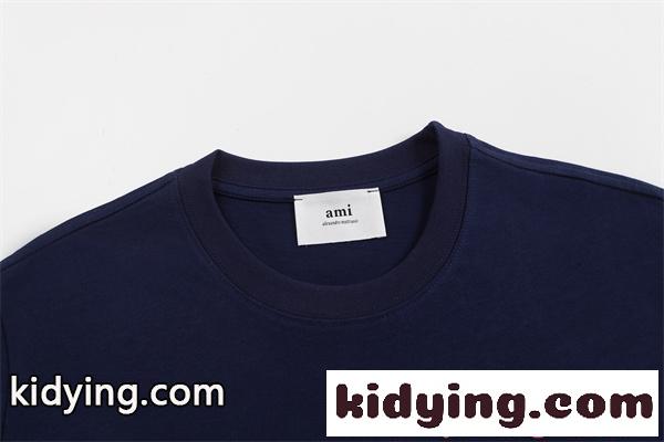 新品登場 多色展開 ミニ刺繍 軽量 定番 半袖Tシャツ AMI PARIS アミ パリス コピー-1