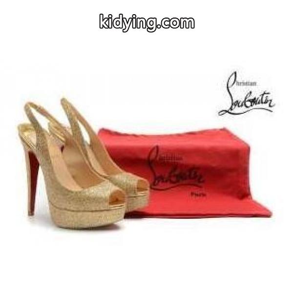 2017年モデル入荷 CHRISTIAN LOUBOUTIN ゴールドグリッターパンプス ヒール高さ約120cm レディース_クリスチャンルブタン CHRISTIAN LOUBOUTIN_ブランド コピー 激安(日本最大級)-0