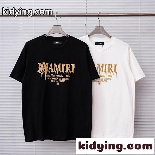 ヴィンテージロゴ オリジナル風プリント デイリーファッション AMIRI アミリ コピー 半袖Tシャツ 定番アイテム-0