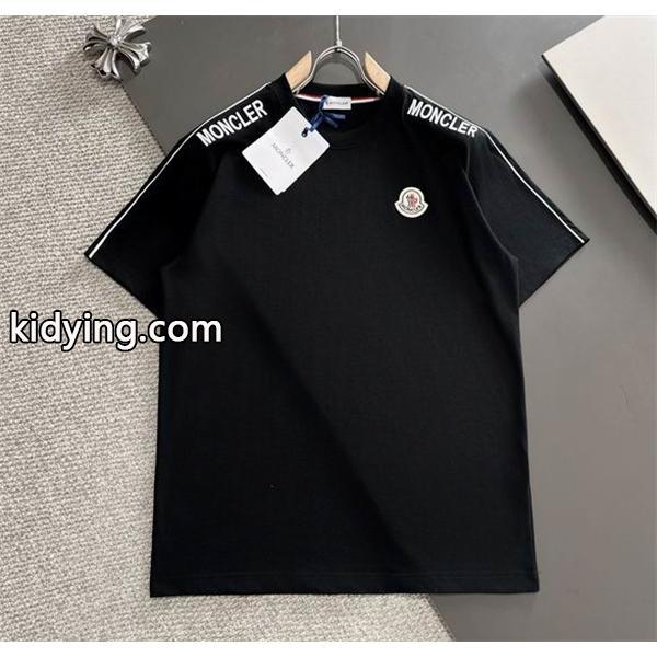 夏メンズファッション MONCLER モンクレール Ｔシャツ 激安 コピー 無地 万能型　 紳士 カッコイイ　ボイズ-0