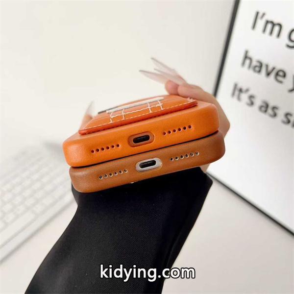 エルメス激安ハウスデザインカード収納iPhoneケースソフトレザーナッパ調仕様-2